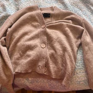 Taupe button down cardigan